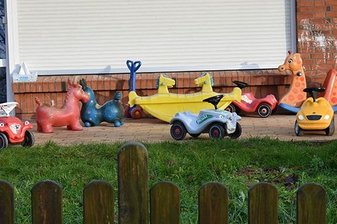 Spielzeug im Außenbereich